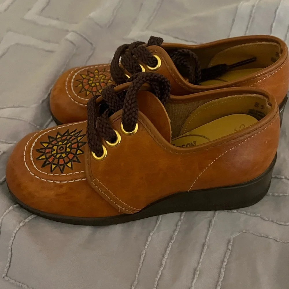 Robinson Crusoe Leather Shoes Sz 8 1/2